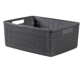 Curver Jute Úložný košík 12 l šedá