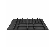 Elletipi Wood Line Príborník pre zásuvky 120 cm čierny buk