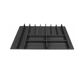 Elletipi Wood Line Príborník pre zásuvky 90 cm čierny buk