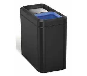 Simplehuman Odpadkový kôš na triedený odpad 10 l + 10 čierna / otvorený 