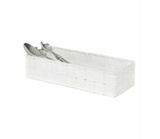 Compactor TEX - košík L biela / Úložný organizér do zásuvky / 30 x 12 x 7 cm 