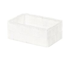Compactor TEX - košík M biela / Úložný organizér do zásuvky / 18 x 12 x 7 cm