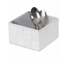 Compactor TEX - košík S biela / Úložný organizér do zásuvky / 12 x 12 x 7 cm