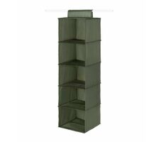 Compactor Greentex Závesný organizér na topánky a bielizeň khaki zelená / 30 x 30 x 105 cm