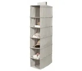 Compactor Oxford Závesný organizér na oblečenie - 6 priehradok / 30 x 18 x 94 cm 