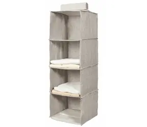 Compactor Oxford Závesný organizér na oblečenie - 4 police / 30 x 30 x 94 cm 