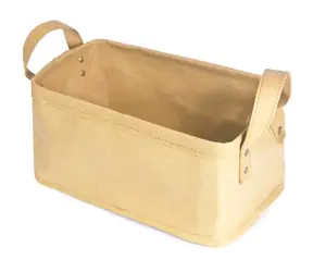 Compactor Basket Ecologic béžová / Úložný košík s dvoma držadlami / 28 x 18 x 13 cm