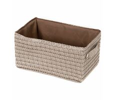 Compactor LILOU Taupe - šedo-béžová / Úložný košík tkaný polypropylén / 23 x 15 x 12 cm
