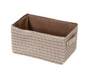 Compactor LILOU Taupe - šedo-béžová / Úložný košík tkaný polypropylén / 23 x 15 x 12 cm