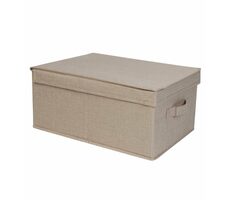 Compactor SANDY Skladacia úložná krabica béžová / 30 x 43 x 19 cm