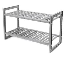 Compactor Nastaviteľná polička pod umývadlo svetlo šedá / 50/76 x 30 x 40cm
