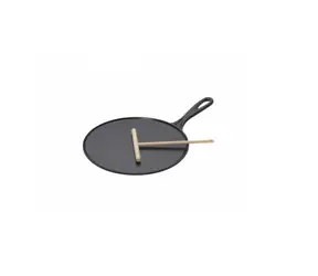 Le Creuset Cast Iron Panvica na palacinky 27 cm čierna