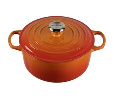 Le Creuset Signature Hrniec s pokrievkou 24 cm oranžová