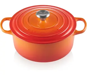 Le Creuset Signature Hrniec s pokrievkou 28 cm oranžová