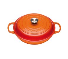 Le Creuset Gourmet Hrniec s pokrievkou 30 cm oranžová