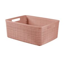 Curver Jute M Úložný box 12 l ružová / 36 x 15 x 28 cm