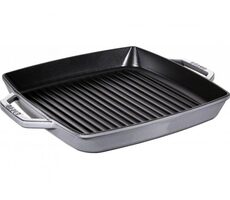 Staub Squared Grill Pan 40511-785-0 Grilovacia panvica 33 cm šedá