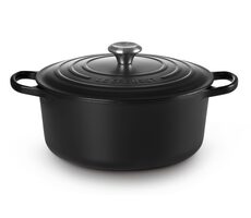 Le Creuset Signature Hrniec s pokrievkou 28 cm čierna