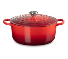 Le Creuset Signature Hrniec s pokrievkou 28 cm červená