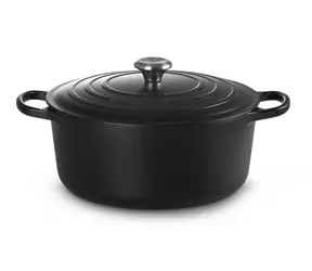 Le Creuset Signature Hrniec s pokrievkou 30 cm čierna