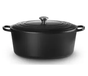 Le Creuset Signature Oválny hrniec s pokrievkou 40 cm čierna