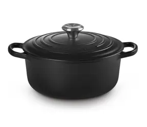Le Creuset Signature Hrniec s pokrievkou 20 cm čierna