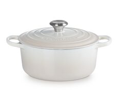 Le Creuset Signature Hrniec s pokrievkou 24 cm biela