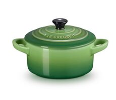 Le Creuset Mini hrniec s pokrievkou 10 cm zelená