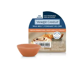 Yankee Candle Pumpkin Cinnamon Swirl voňavý vosk do aromalampy 22g / doba horenia až: 8 h