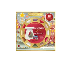 Yankee Candle vianočný set 2024 aromalampa a vonné vosky 