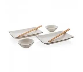 Ukiyo Jedálenský set na sushi pre dvoch biela / 2ks 