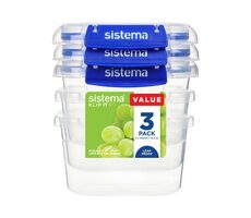 Sistema KLIP IT PLUS Krabička na potraviny sada 3 ks 2 klipy 400 ml
