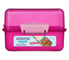 Sistema Lunch Krabička na obed s 2 oddielmi 1.4 l ružová