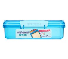 Sistema Lunch Krabička na desiatu s 2 oddelenými priehradkami 975 ml modrá