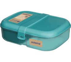 Sistema Ocean Bound Trojkomorová krabička na obed s nádobou na jogurt 1.1 l mätová