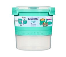 Sistema TO GO Dóza na obed s miskou a vidličkou 965 ml mätová