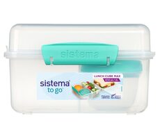 Sistema TO GO Trojkomorová krabička s nádobou na jogurt s dvojitým viečkom 2l mätová
