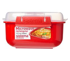 Sistema Microwave Krabička na ohrev jedla 525 ml červená