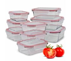 Classbach FHD 4011 G Sada dóz na potraviny 9 ks / 1x 1.52l & 1x 1.04l & 2x 0.68l & 2x 0.52l & 2x 0.41l & 1x 0.37l / sklo