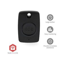 Nedis Inteligentné núdzové tlačidlo čierna