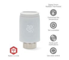 Nedis Riadenie Radiátorov SmartLife / Zigbee 3.0 / Napájanie z batérie / LED / Android & iOS