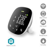 Nedis Monitor kvality ovzdušia / Wi-Fi / Vrátane displeja / SmartLife / Android & iOS 