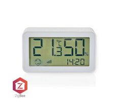 Nedis SmartLife Climate Sensor bílá / Zigbee 3.0 / Napájení z baterie / Android & iOS 