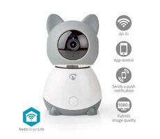 Nedis SmartLife Vnútorná kamera / Wi-Fi / Full HD 1080p / Náklon / Cloudové Úložisko (voliteľne) / microSD 