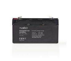 Nedis Dobíjací olovený akumulátor / Olovené / Dobíjacie / 6 V / 1200 mAh