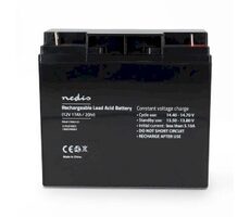 Nedis Dobíjací olovený akumulátor / Olovené / Dobíjací / 12 V / 17000 mAh