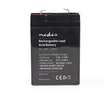Nedis Dobíjací olovený akumulátor / Olovené / Dobíjacie / 6 V / 4000 mAh