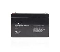 Nedis Dobíjací olovený akumulátor / Olovené / Dobíjací / 6 V / 7200 mAh