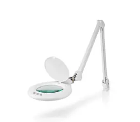 Nedis MAGL3WT / Zväčšovacia stolná lampa biela / Šošovka: 3 Diopter / 6500 K / 10 W / 660 lm 