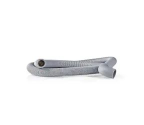 Nedis Vypúšťacia Hadica šedá / 22 mm / 19 mm / 0.5 Bar / 60 ° C / 1.50 m / Aplikácia: Umývačka & Práčka 